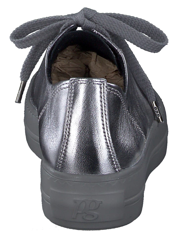 Tenisky Paul Green Silber 8626015 Leder-Sneakers in Silber - 4