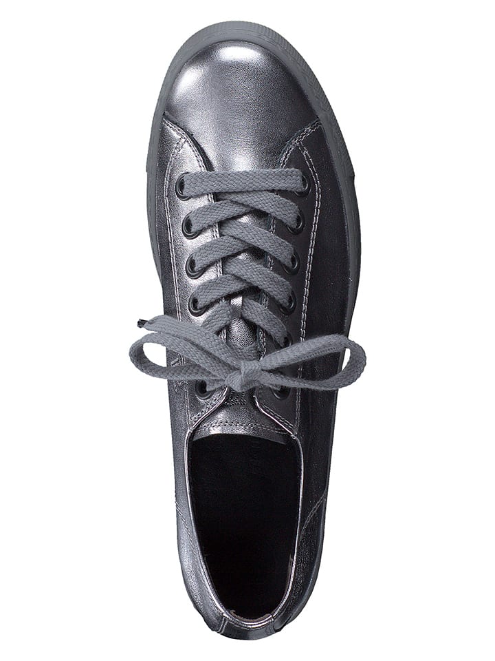 Tenisky Paul Green Silber 8626015 Leder-Sneakers in Silber - 5