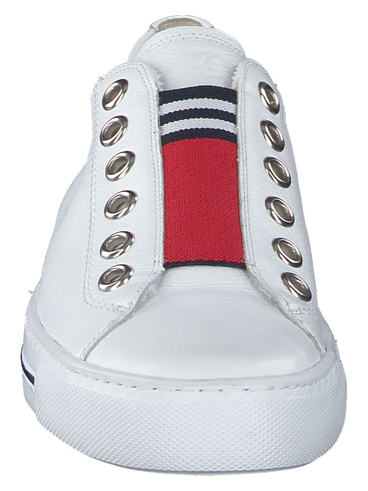 Paul Green Weiß/ Rot 2009315 Leder-Slipper in Weiß/ Rot - 3