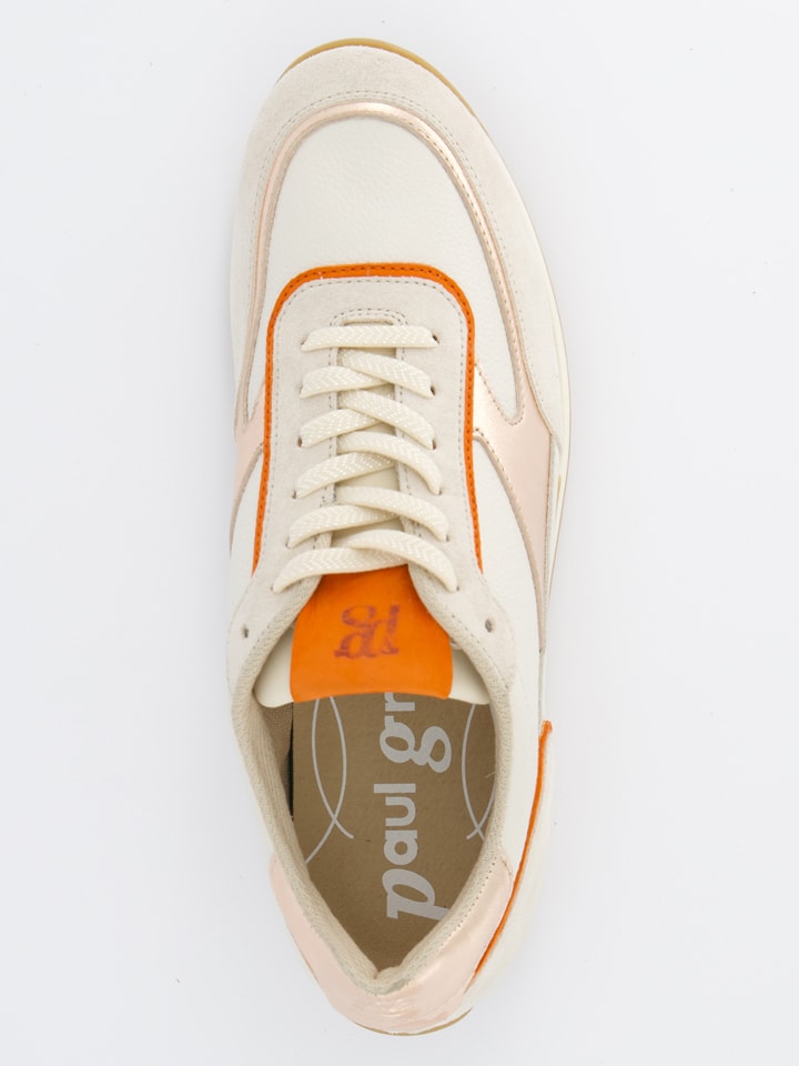 Tenisky Paul Green Beige/ Orange 9794267 Leder-Sneakers in Beige/ Orange - 6