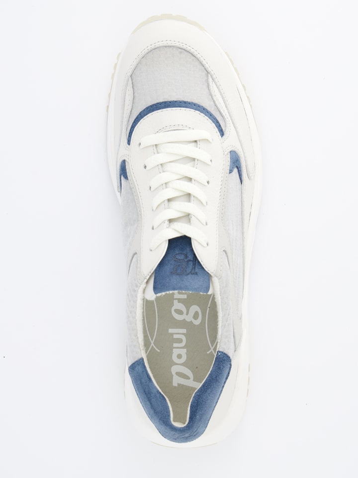 Tenisky Paul Green Blau/ Grau/ Creme 1779055 Leder-Sneakers in Blau/ Grau/ Creme - 6