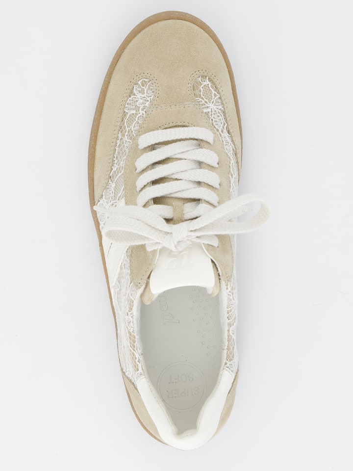 Tenisky Paul Green Beige/ Weiß 6178055 Leder-Sneakers in Beige/ Weiß - 6
