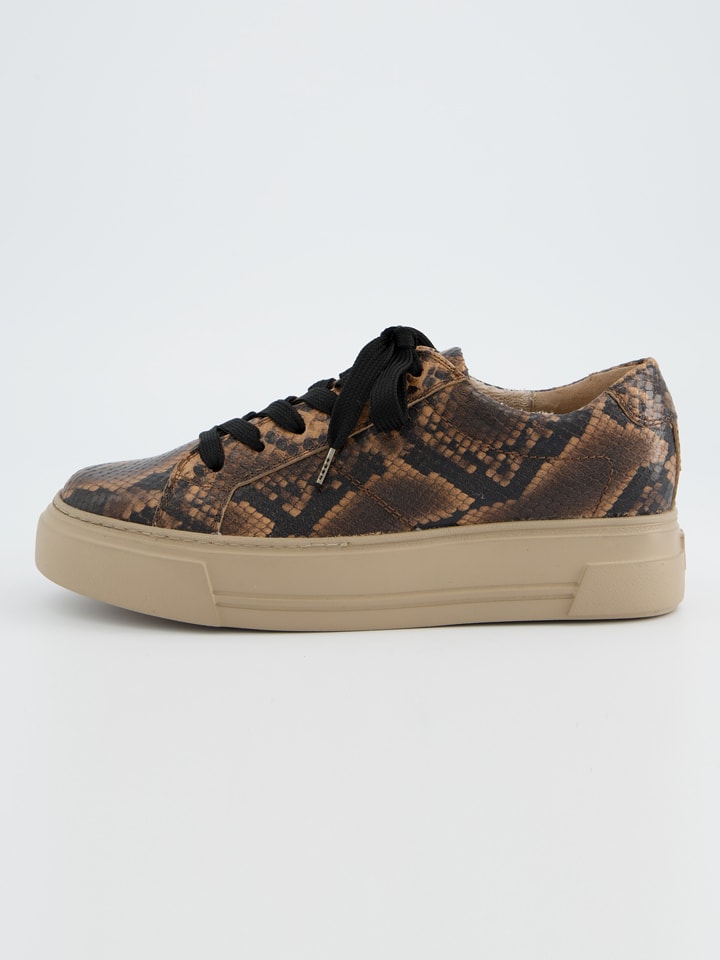Tenisky Paul Green Beige/ Braun 2390794 Leder-Sneakers in Beige/ Braun - 2