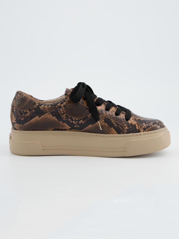 Tenisky Paul Green Beige/ Braun 2390794 Leder-Sneakers in Beige/ Braun - 3