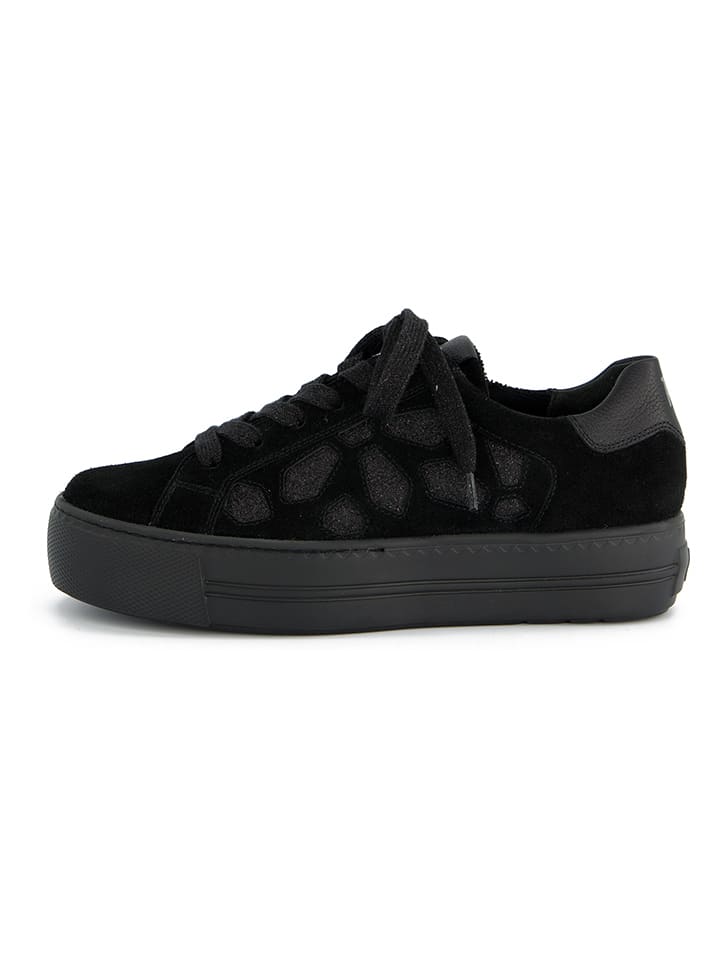 Tenisky Paul Green Schwarz 9344531 Leder-Sneakers in Schwarz - 2