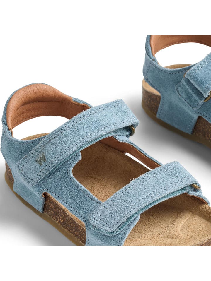 Wheat Hellblau 649159 Leder-Sandalen "Corey" in Hellblau - 4