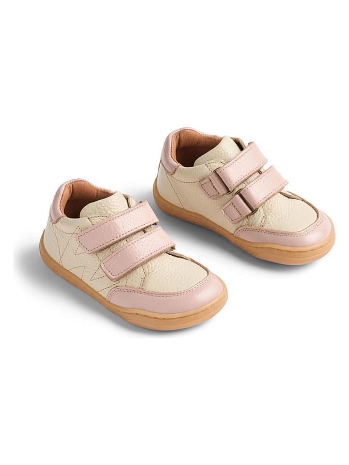 Tenisky Wheat Beige/ Rosa 2681101 Leder-Sneakers "Barres" in Beige/ Rosa - 1