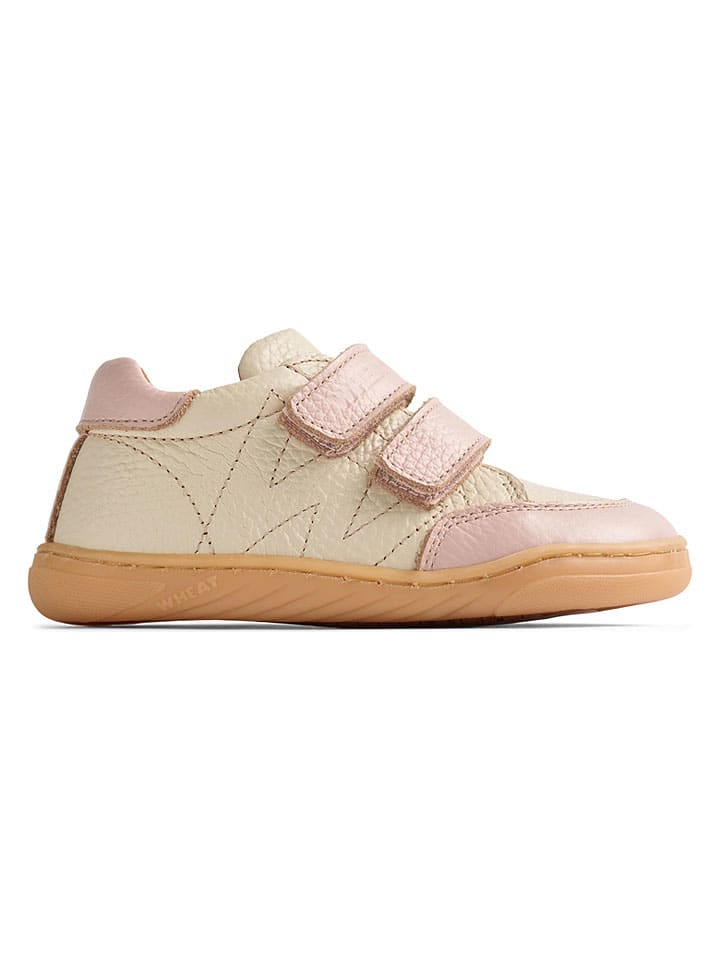 Tenisky Wheat Beige/ Rosa 2681101 Leder-Sneakers "Barres" in Beige/ Rosa - 2