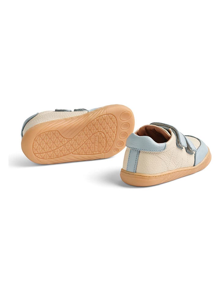 Tenisky Wheat Beige/ Hellblau 2374284 Leder-Sneakers "Barres" in Beige/ Hellblau - 3