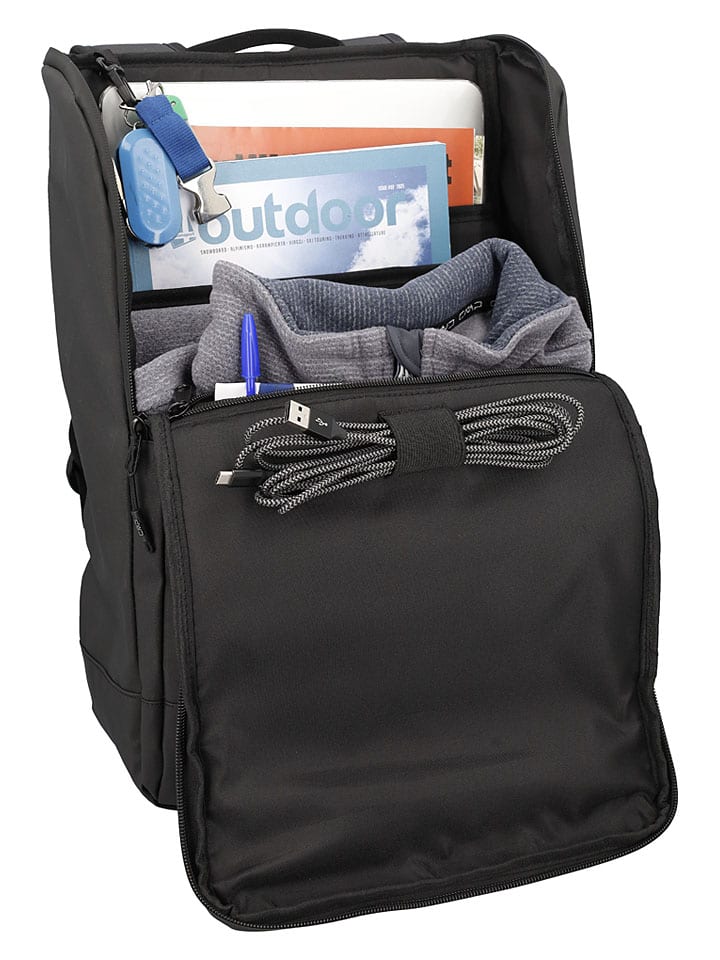 Batoh cmp Schwarz - (B)24 x (H)45 x (T)11 cm 7154221 Rucksack "Vyrk" in Schwarz - (B)24 x (H)45 x (T)11 cm - 5