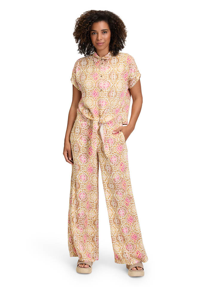 Nohavice CARTOON Beige/ Pink 5645955 Marlenehose in Beige/ Pink - 3