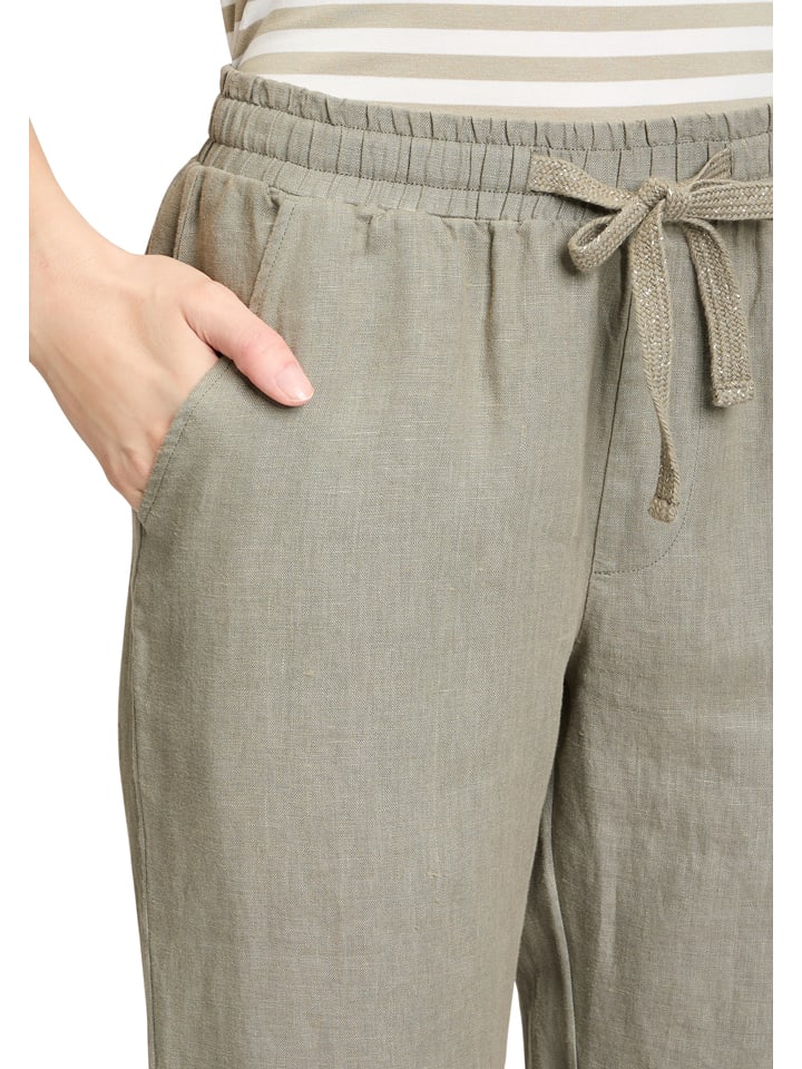 Nohavice CARTOON Grün 9466004 Leinen-Hose in Grün - 4