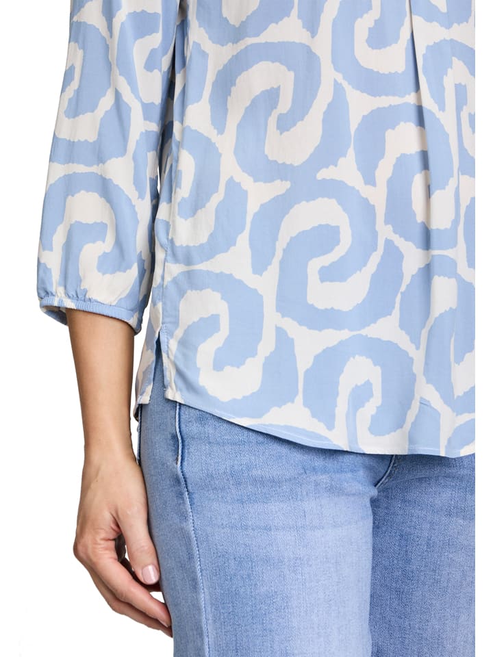 CARTOON Hellblau/ Weiß 6150896 Bluse in Hellblau/ Weiß - 5