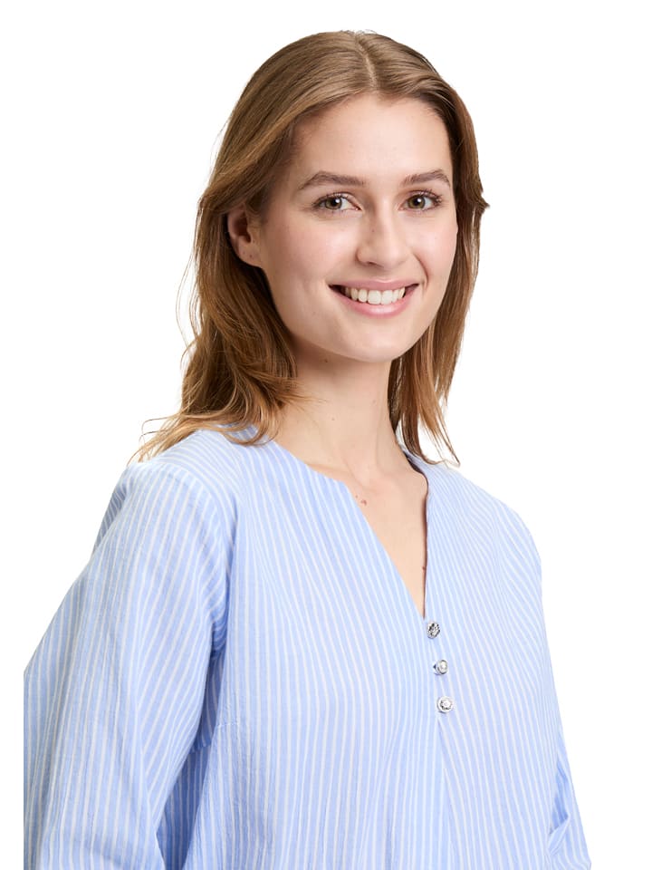 CARTOON Hellblau/ Weiß 8662296 Bluse in Hellblau/ Weiß - 4