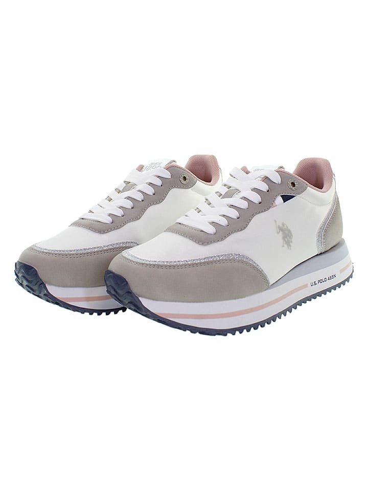 Tenisky U.S. Polo Assn. Weiß/ Grau 7141404 Sneakers "Sacha" in Weiß/ Grau - 4