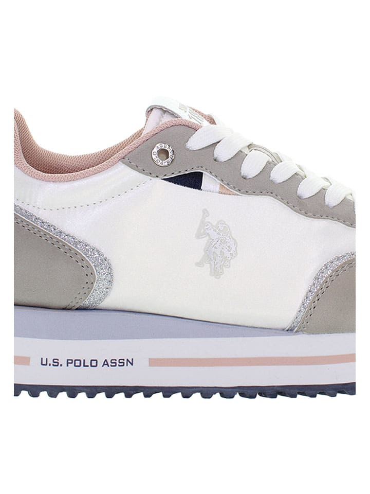 Tenisky U.S. Polo Assn. Weiß/ Grau 7141404 Sneakers "Sacha" in Weiß/ Grau - 7