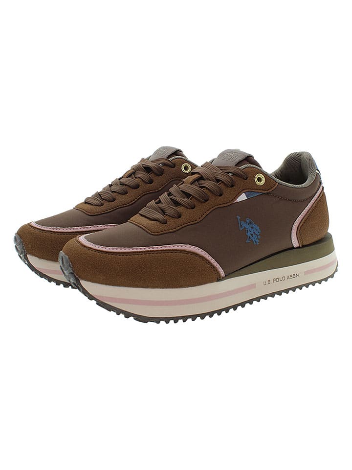 Tenisky U.S. Polo Assn. Braun 8911025 Sneakers "Sacha" in Braun - 4