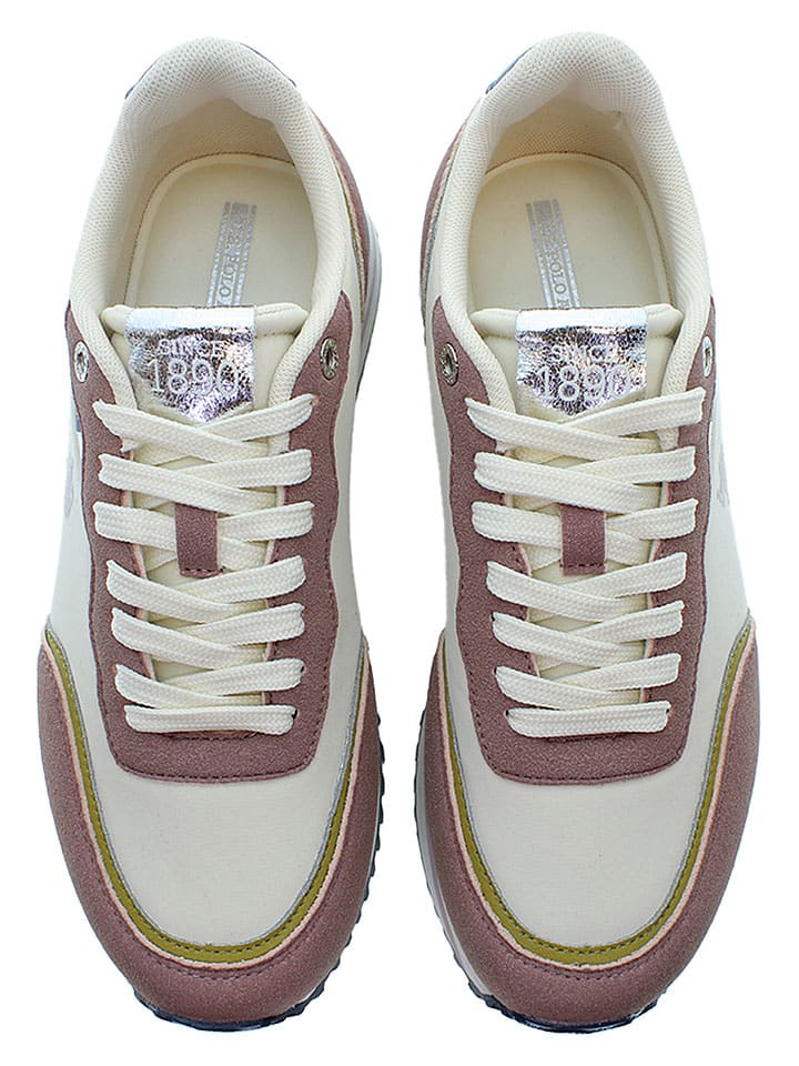 Tenisky U.S. Polo Assn. Creme/ Rosa/ Dunkelblau 107851 Sneakers "Sacha" in Creme/ Rosa/ Dunkelblau - 3