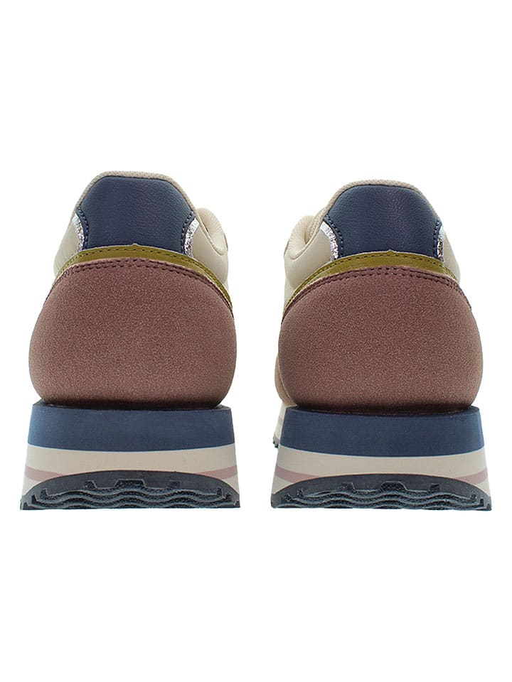 Tenisky U.S. Polo Assn. Creme/ Rosa/ Dunkelblau 107851 Sneakers "Sacha" in Creme/ Rosa/ Dunkelblau - 5