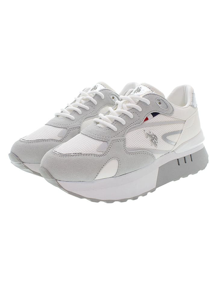 Tenisky U.S. Polo Assn. Weiß/ Grau 3033633 Sneakers "Vicky" in Weiß/ Grau - 4