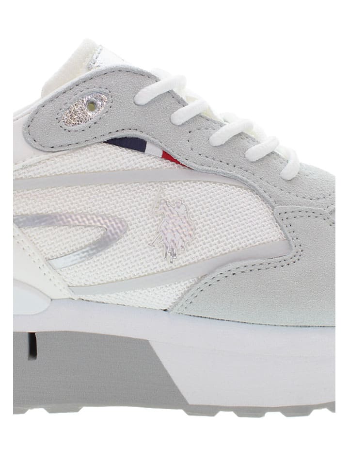Tenisky U.S. Polo Assn. Weiß/ Grau 3033633 Sneakers "Vicky" in Weiß/ Grau - 7
