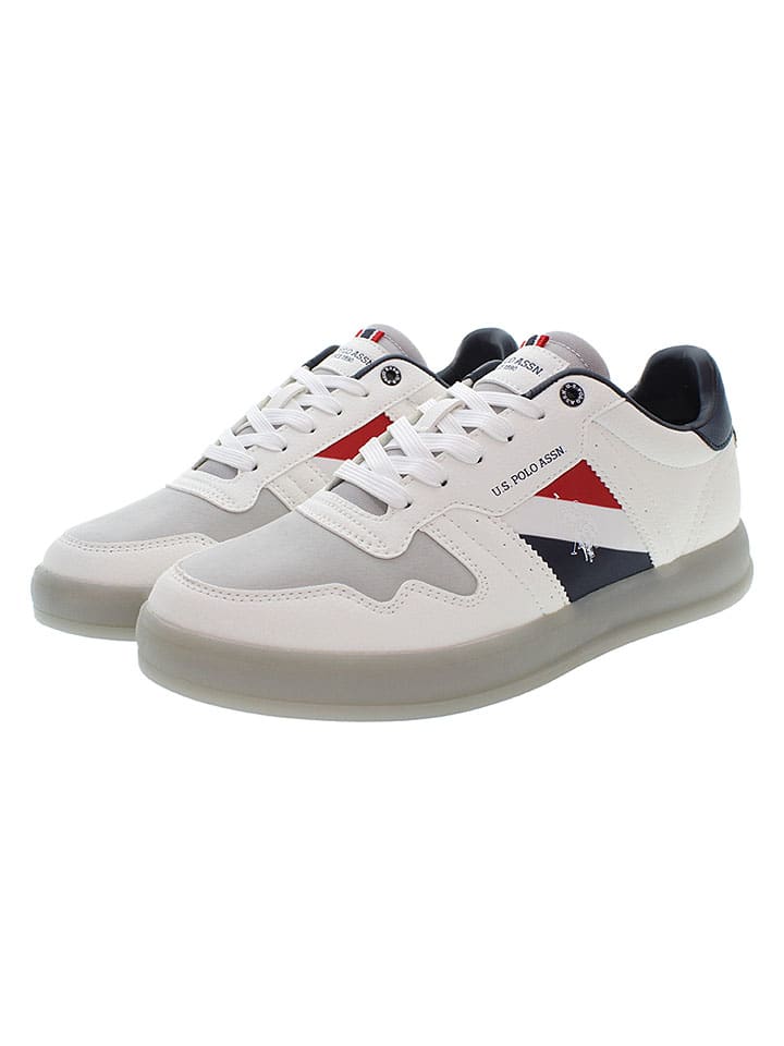 Tenisky U.S. Polo Assn. Weiß/ Grau/ Dunkelblau 8004494 Sneakers "Campy" in Weiß/ Grau/ Dunkelblau - 3