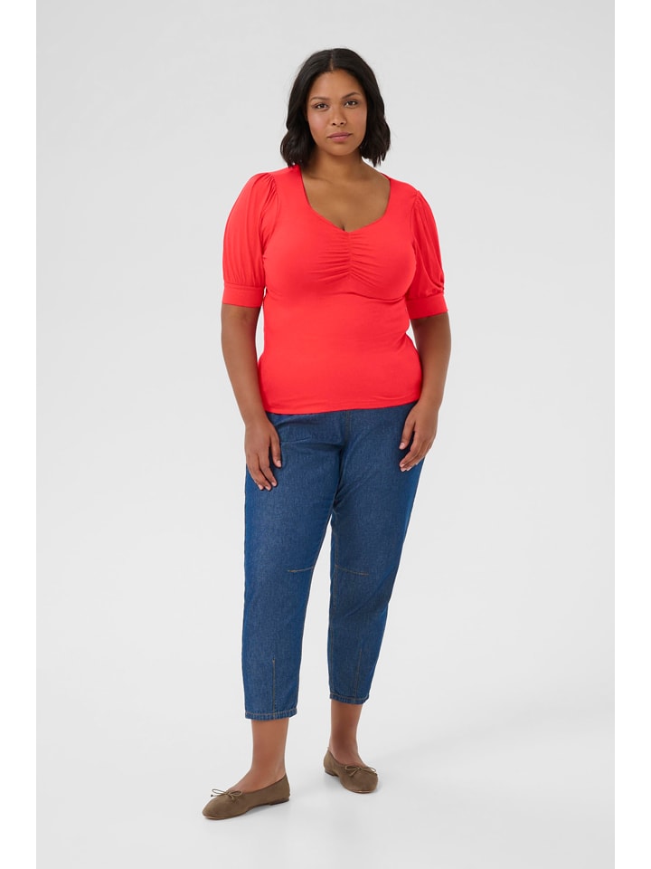 Tričko KAFFE curve Rot 1756026 Shirt in Rot - 2