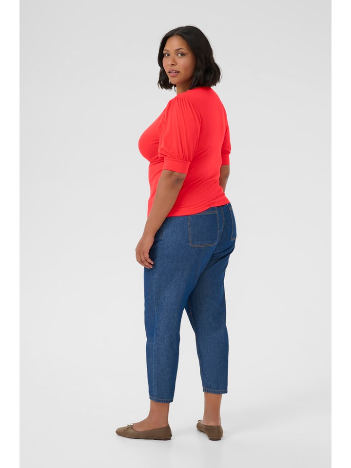 Tričko KAFFE curve Rot 1756026 Shirt in Rot - 3