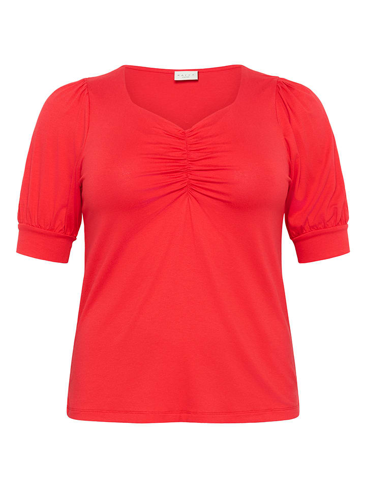 Tričko KAFFE curve Rot 1756026 Shirt in Rot - 5