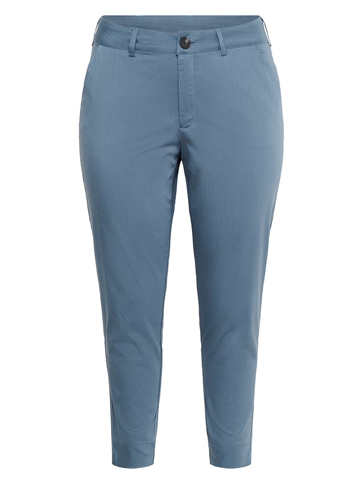Nohavice KAFFE curve Hellblau 7509150 Chino in Hellblau - 4