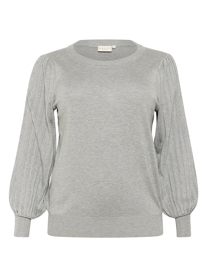 Sveter KAFFE curve Grau 107447 Pullover in Grau - 4