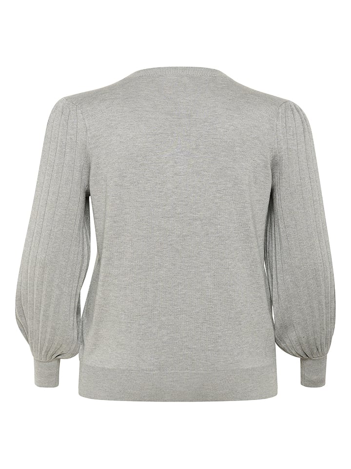 Sveter KAFFE curve Grau 107447 Pullover in Grau - 5