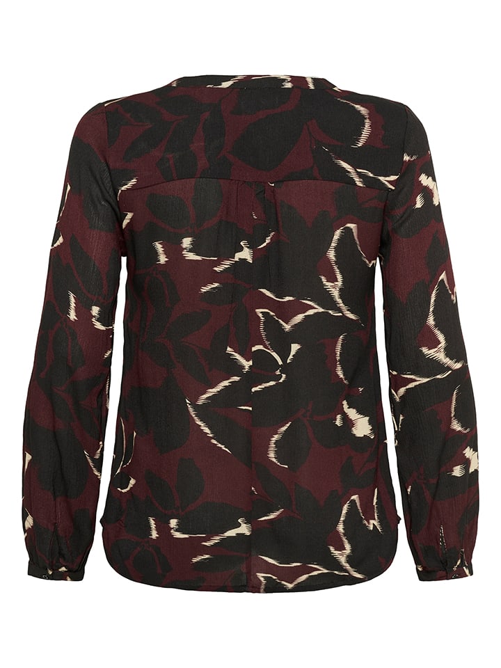 KAFFE curve Bordeaux/ Schwarz 498975 Bluse in Bordeaux/ Schwarz - 5