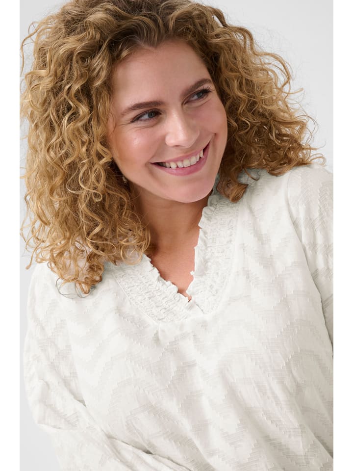 KAFFE curve Weiß 4999735 Bluse in Weiß - 3