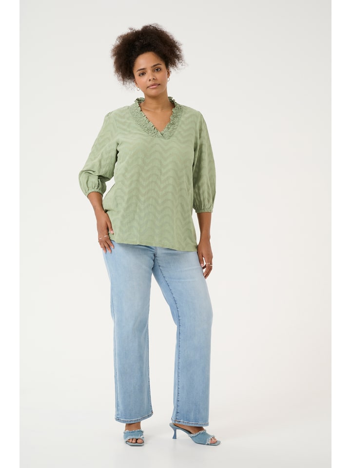 KAFFE curve Grün 2462015 Bluse in Grün - 2