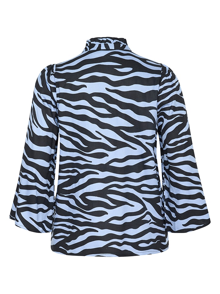 KAFFE curve Hellblau/ Dunkelblau 4219503 Bluse in Hellblau/ Dunkelblau - 5