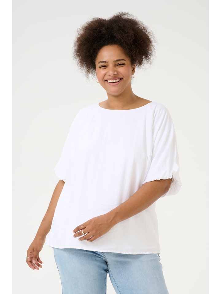 KAFFE curve Weiß 209984 Bluse in Weiß - 1