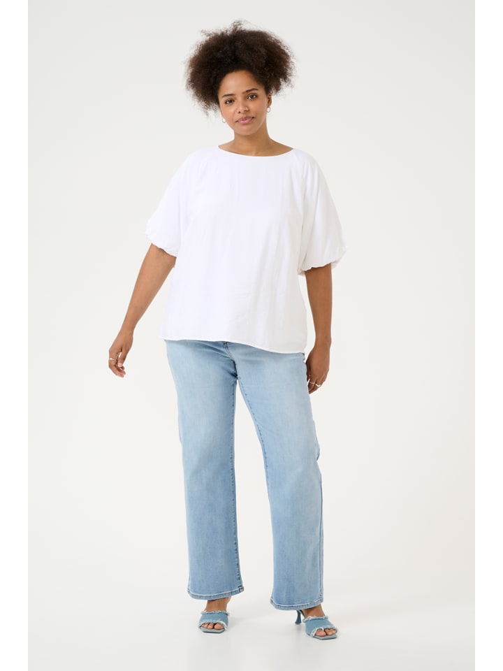 KAFFE curve Weiß 209984 Bluse in Weiß - 2