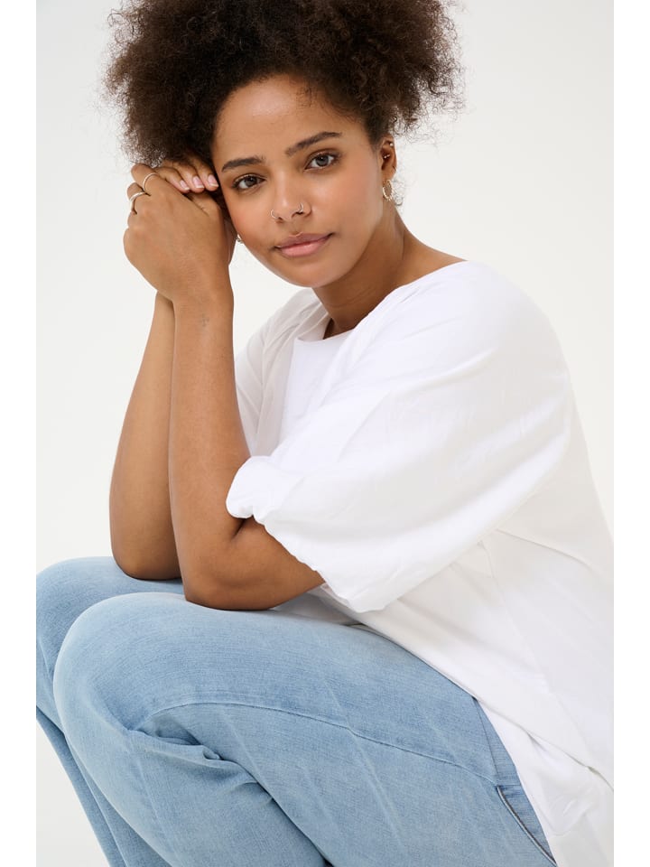KAFFE curve Weiß 209984 Bluse in Weiß - 3