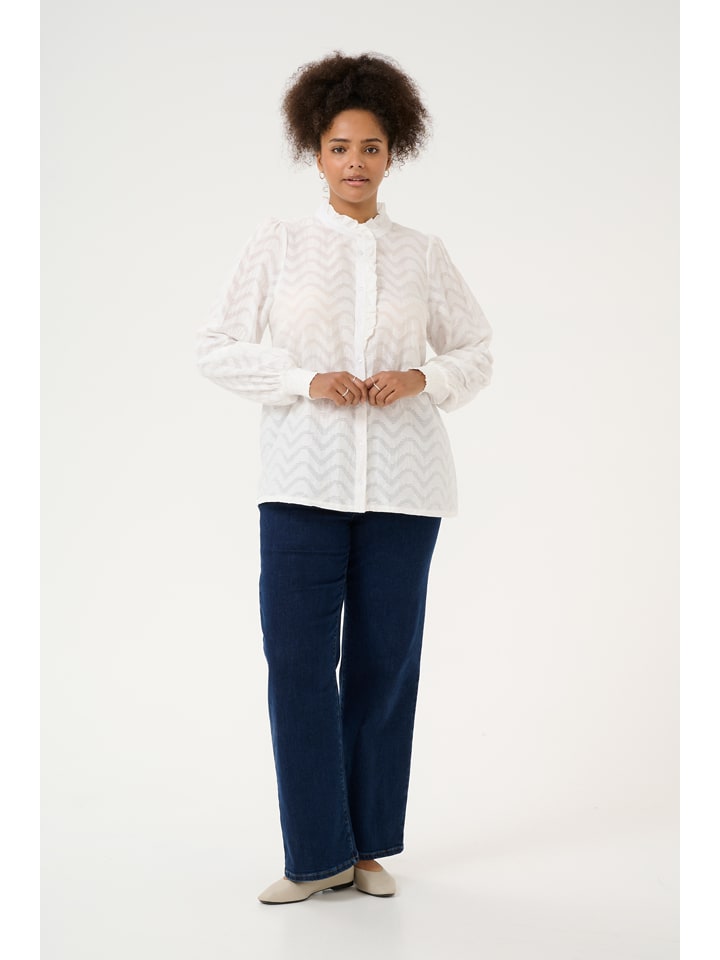 KAFFE curve Weiß 2047395 Bluse in Weiß - 2