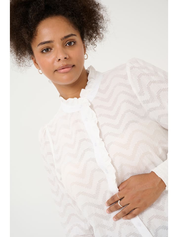 KAFFE curve Weiß 2047395 Bluse in Weiß - 3