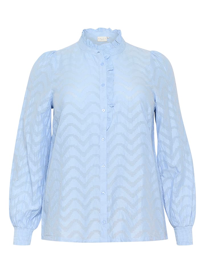 KAFFE curve Hellblau 6322574 Bluse in Hellblau - 4