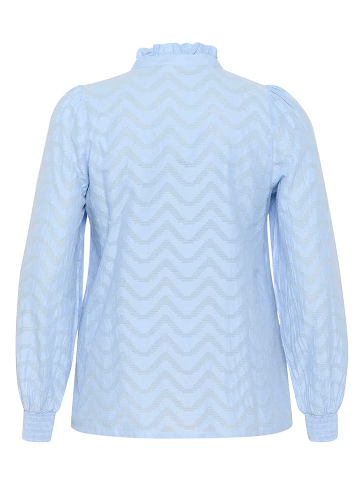 KAFFE curve Hellblau 6322574 Bluse in Hellblau - 5