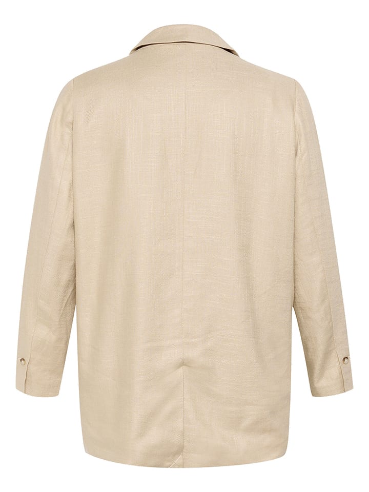 Dámska bunda KAFFE curve Beige 8433489 Blazer in Beige - 5