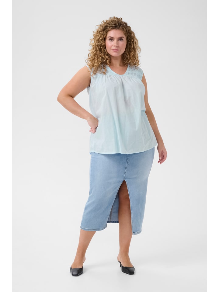 KAFFE curve Hellblau 4116355 Blusentop in Hellblau - 2