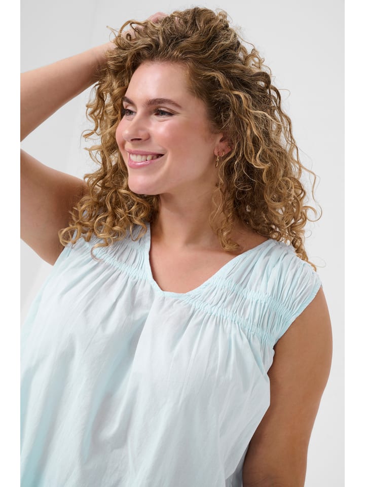KAFFE curve Hellblau 4116355 Blusentop in Hellblau - 3