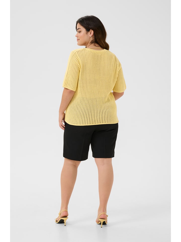 Sveter KAFFE curve Gelb 912645 Cardigan in Gelb - 3