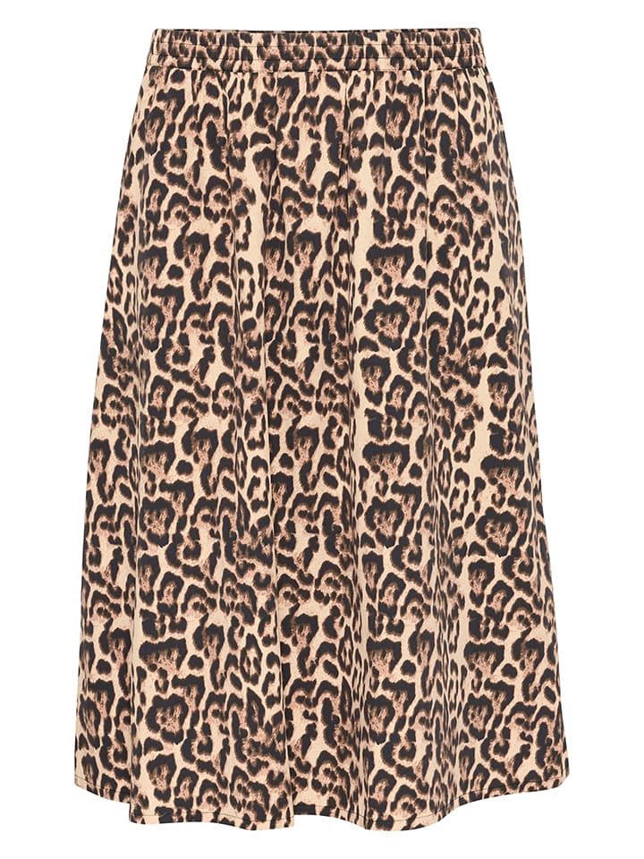 Sukňa KAFFE curve Beige/ Schwarz 570057 Rock in Beige/ Schwarz - 4