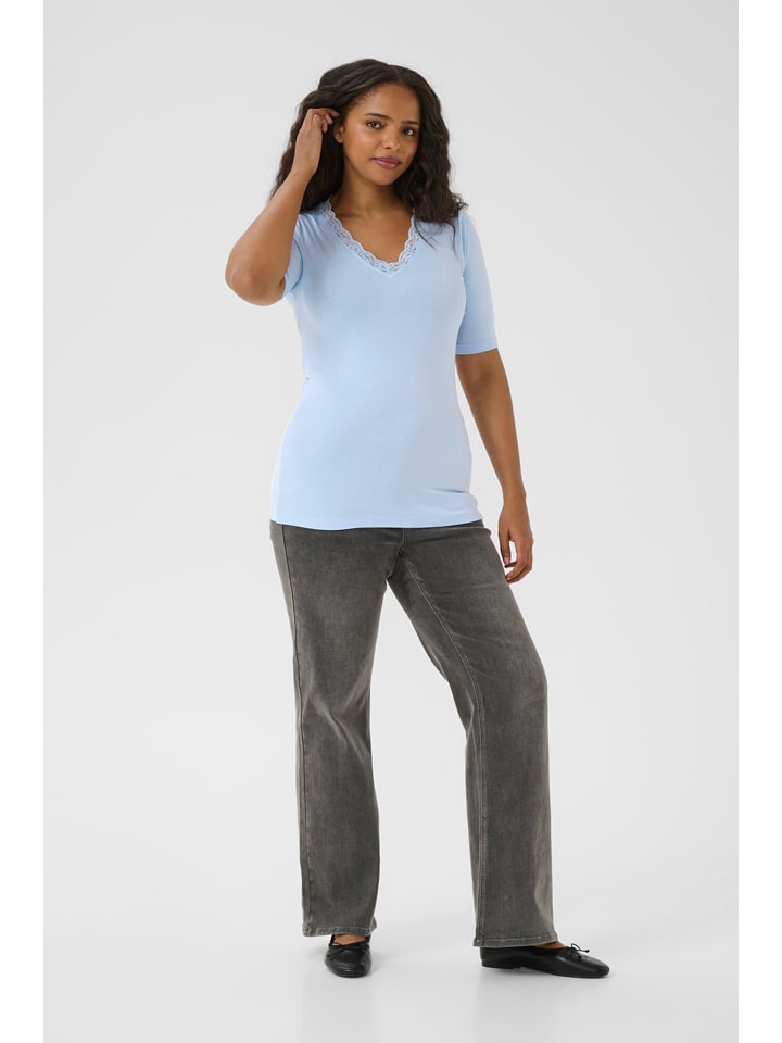 Tričko KAFFE curve Hellblau 4583850 Shirt in Hellblau - 2