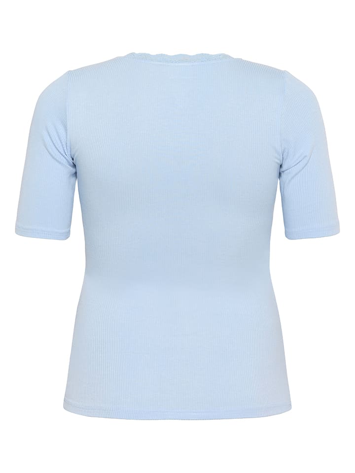 Tričko KAFFE curve Hellblau 4583850 Shirt in Hellblau - 5